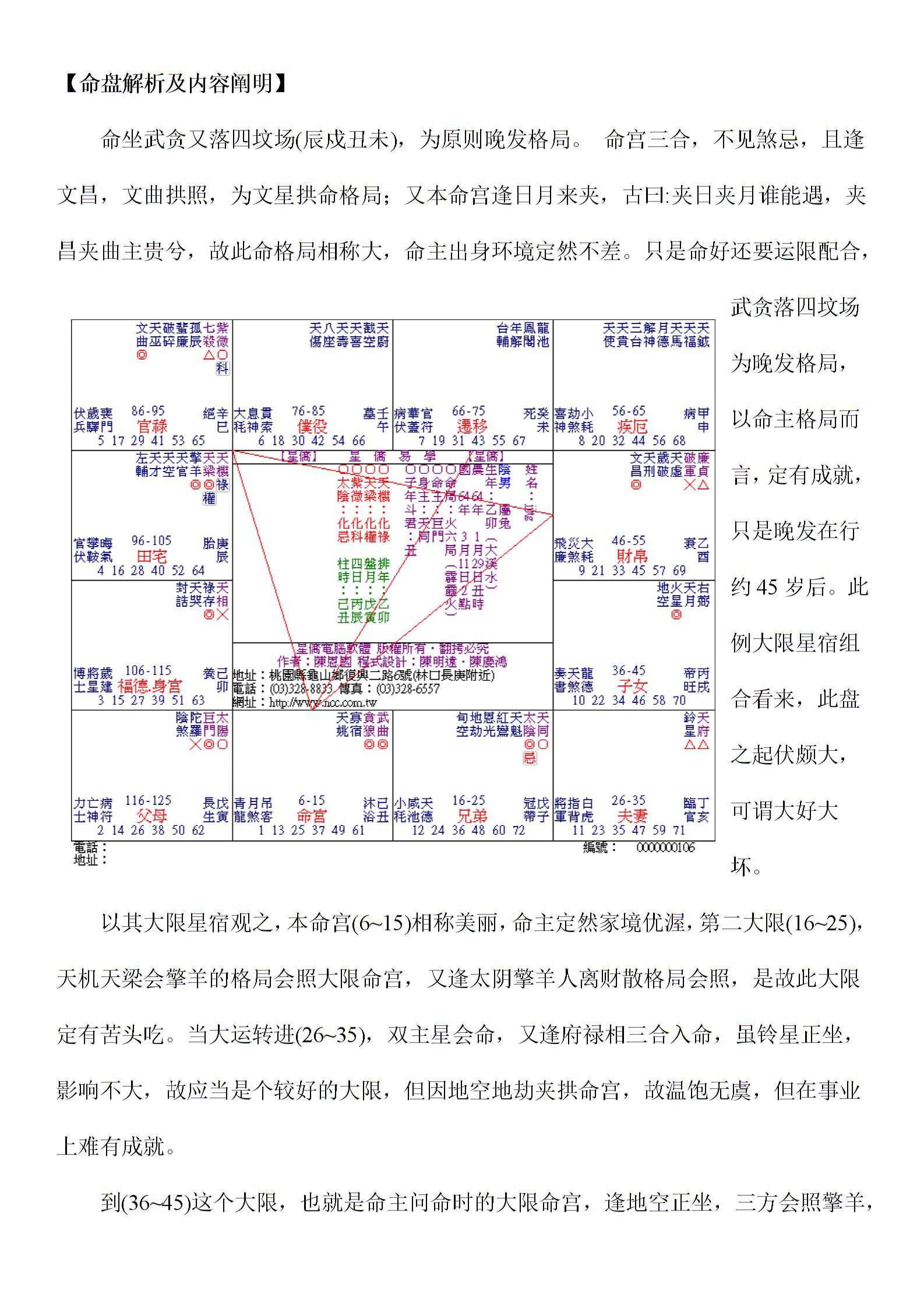 紫微斗数论命技巧及实例解析下册(修正版)图片